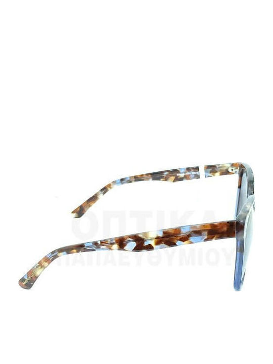 Rebecca Blu Rk06 Women's Sunglasses with Brown Tartaruga Plastic Frame and Blue Lens RB8816 RK06