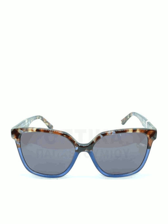 Rebecca Blu Rk06 Women's Sunglasses with Brown Tartaruga Plastic Frame and Blue Lens RB8816 RK06