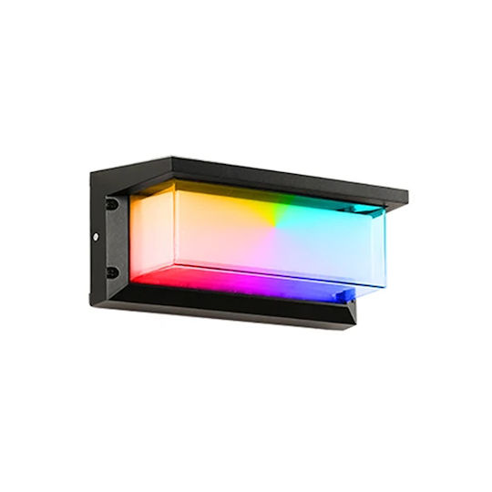 Wandmontierte Außenleuchte LED IP65 20W mit RGB Licht