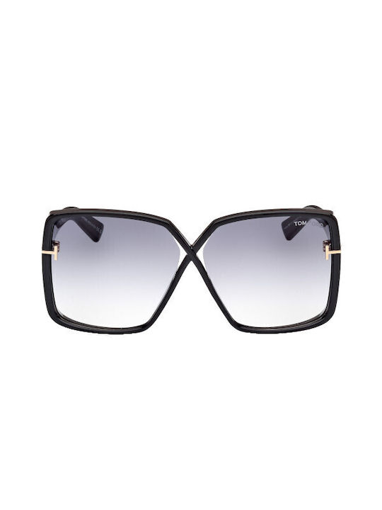 Tom Ford Sonnenbrillen mit Schwarz Rahmen und Gray Verlaufsfarbe Linse FT1117 01B