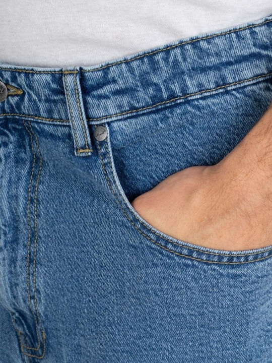 Pantalon De Blugi Pentru Bărbați Cu Fit Relaxed Baggy Albastru