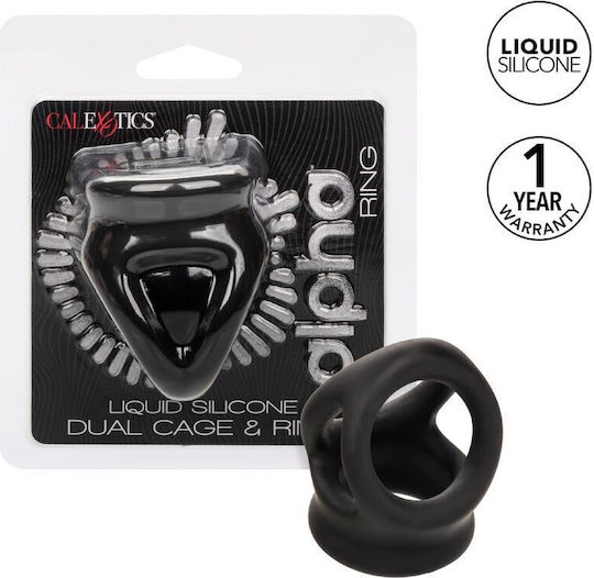 Calexotics Alpha Dual Пръстен Петел Силикон Черен D-239233