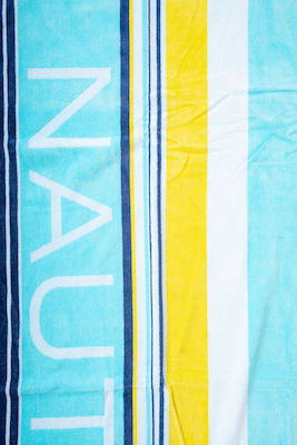 Nautica Cotton Aqua Beach Towel