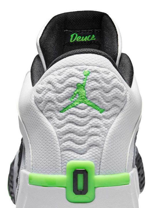 Tatum 2 Low Basketball Shoes White / Black / Wolf Grey / Electric Green