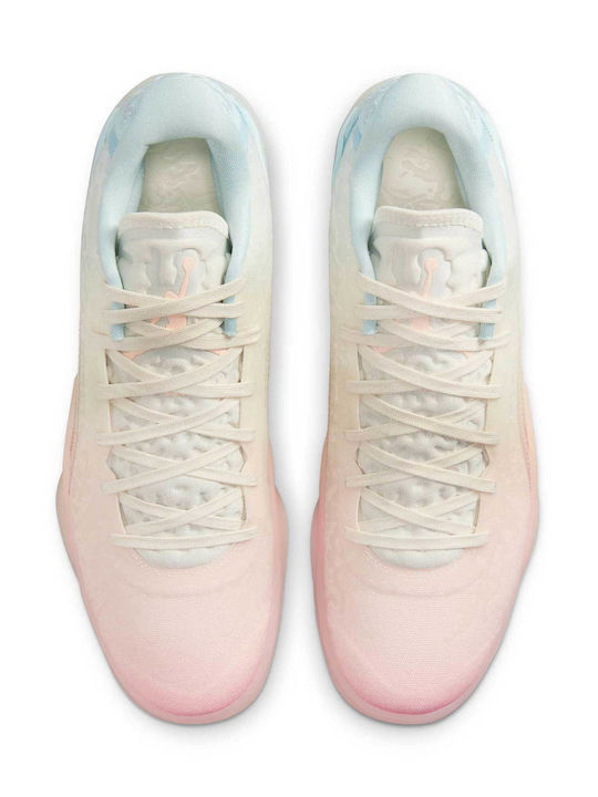 Zion 3 Low Basketball Shoes Bleached Coral / Pale Ivory / Glacier Blue / Crimson Tint