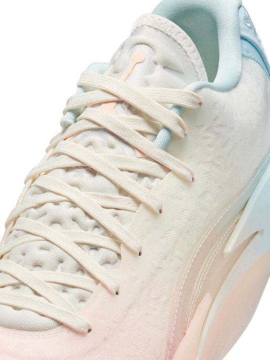 Zion 3 Low Basketball Shoes Bleached Coral / Pale Ivory / Glacier Blue / Crimson Tint