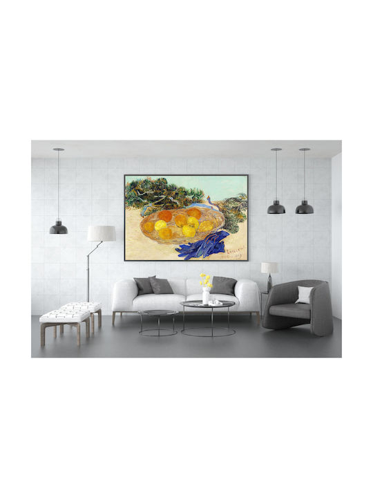 Still Life Oranges Lemons Painting Copy of Van Gogh on Canvas 50x40cm