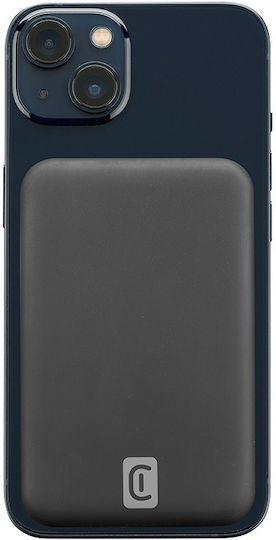 Cellular Line MAG MagSafe Power Bank 5000mAh 7.5W με Θύρα USB-C Μαύρο