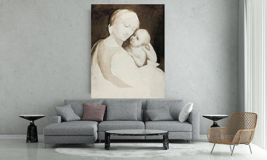 Madonna Child Fragment Woman’s Torso Tablou pe Pânză 50x80cm