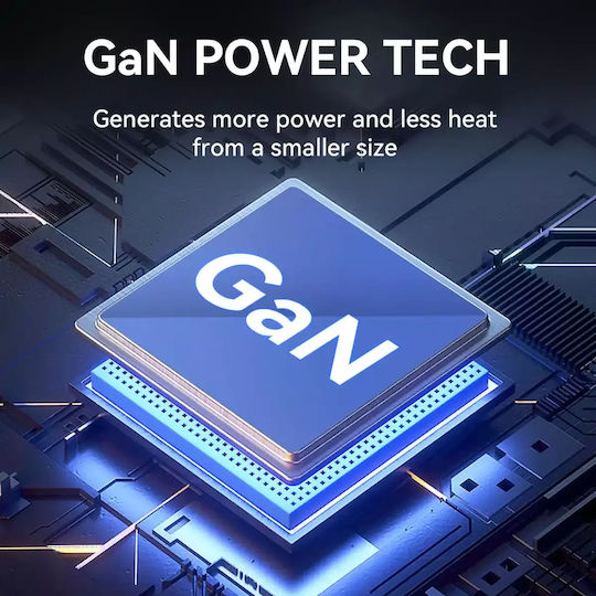 Wozinsky GaN с USB-A порт и 3 USB-C порта 240W Черен (WGCSB)