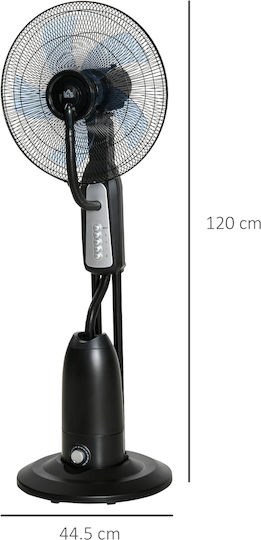 HomCom Ventilator Cu Ceață De Apă 90W Negru