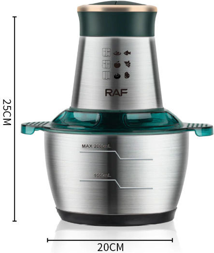 Raf R7029 Πολυκόπτης Multi 1000W με Δοχείο 2lt Μαύρος