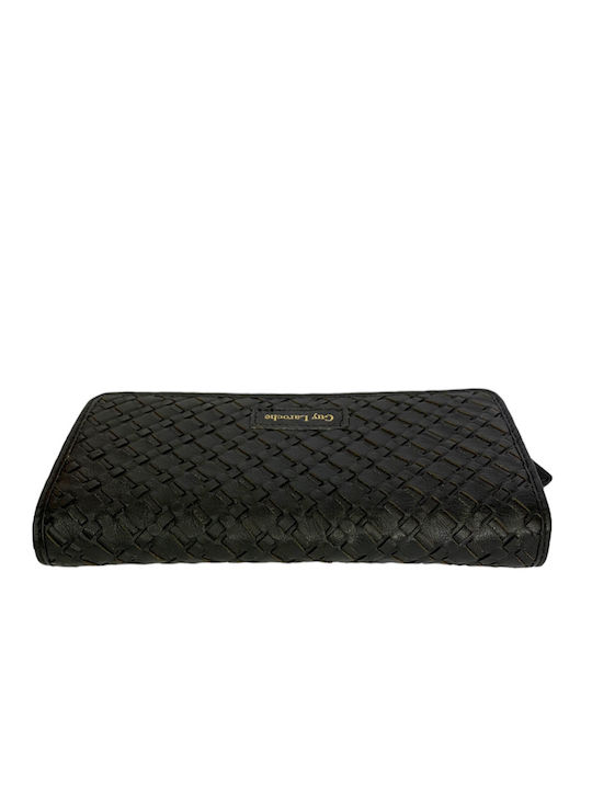 Large Leather Women's Wallet Classic with RFID Black