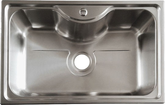 Boloco BL626 Ένθετος Inox Σατινέ Μ79xΠ49cm Ασημί