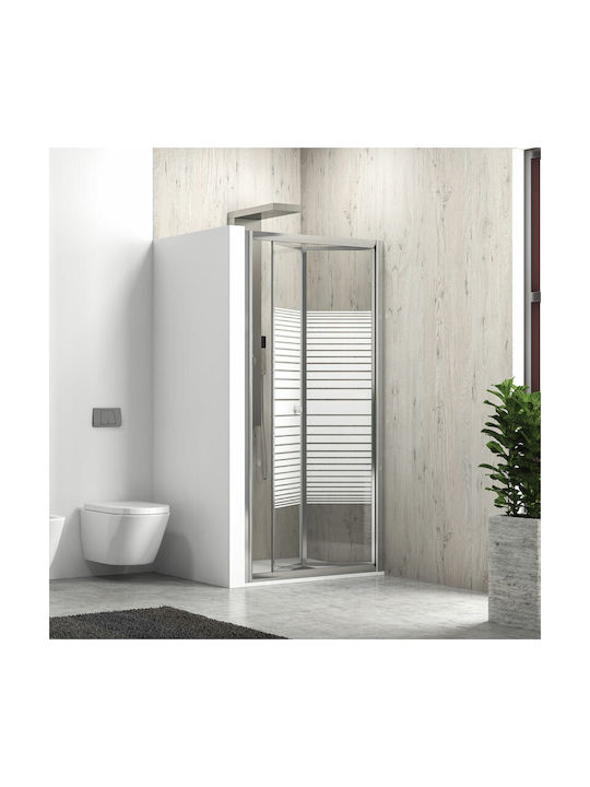 Karag M 4S Shower Screen for Shower with Foldable Door 66-71x180cm Serigrafato