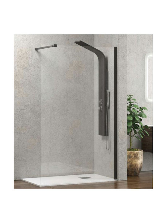 Karag Walkin 1 Διαχωριστικό Ντουζιέρας 110x200cm Clear Glass Cromo