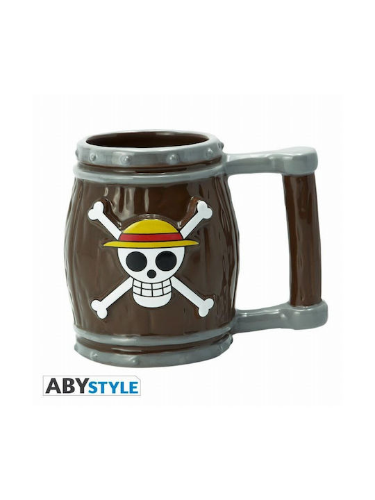 Abysse One Piece 3d Barrel Mug Ceramic Multicolored 350ml 1pcs