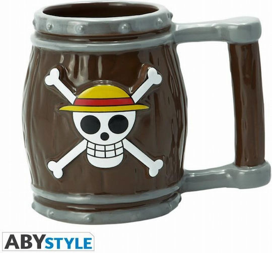 Abysse One Piece 3d Barrel Κούπα Κεραμική Πολύχρωμη 350ml