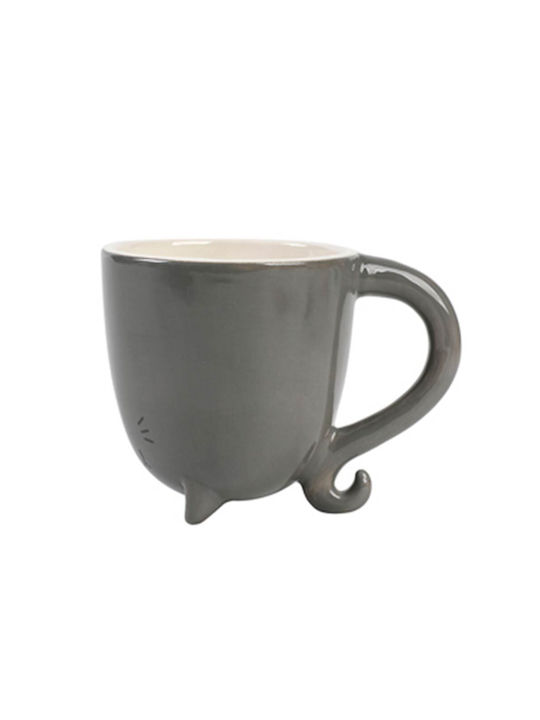 Total Gift Ceramic Cup Gray 300ml