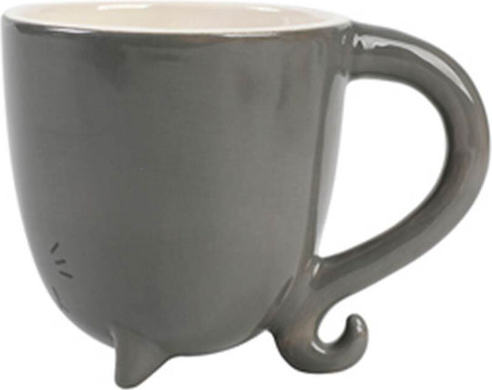 Total Gift Becher Keramik Gray 300ml