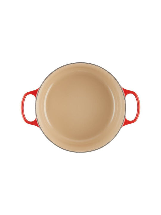 Le Creuset Cerise Βαθιά Κατσαρόλα από Μαντέμι 6.7lt / 28cm