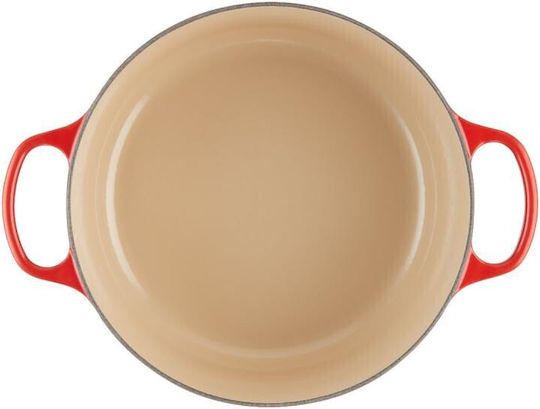 Le Creuset Cerise Βαθιά Κατσαρόλα από Μαντέμι 6.7lt / 28cm