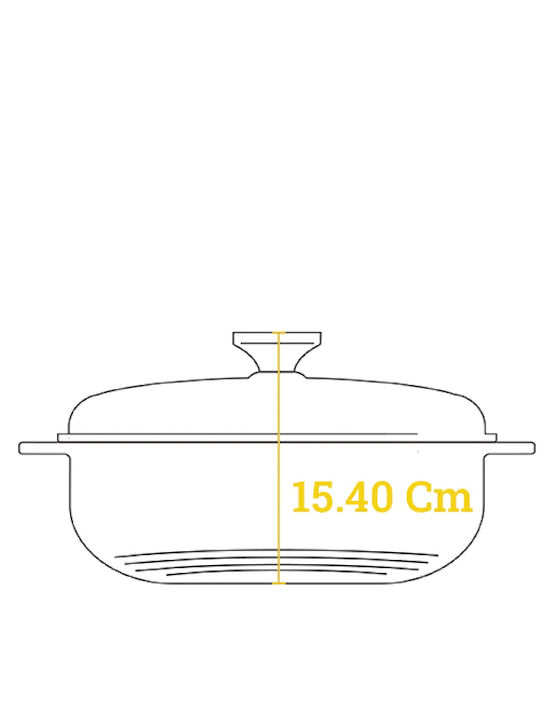 Lodge Ρηχή Κατσαρόλα από Μαντέμι 2.8lt / 31.9cm