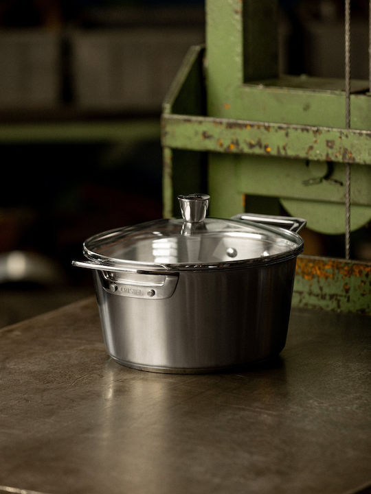 Cristel Deep Stainless Steel Pot 1.3lt / 16cm