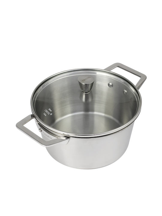 Cristel Deep Stainless Steel Pot 1.3lt / 16cm