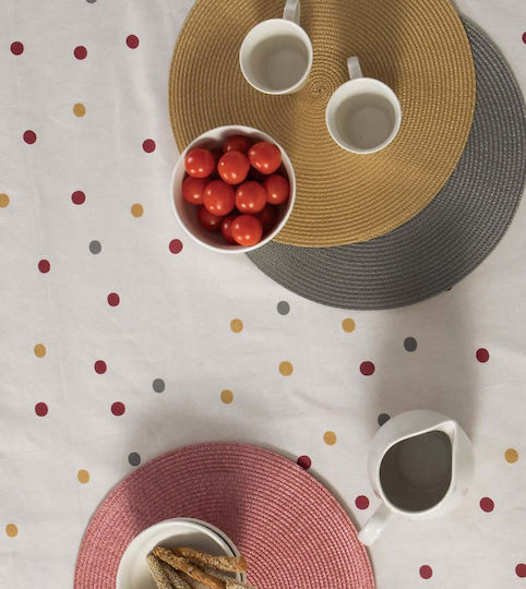 Nef-Nef Homeware Σουπλά Στρογγυλό Υφασμάτινο Πράσινο 38cm 2τμχ