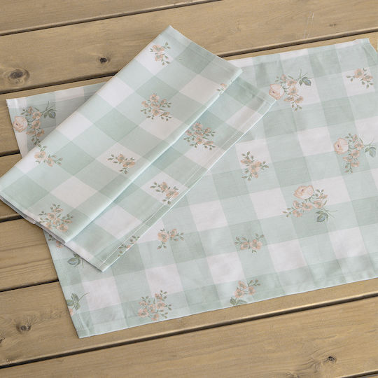 Nima Placemats Tesatura Verde 50x35cm 2buc Nima Placemats Tesatura Verde 50x35cm 2buc