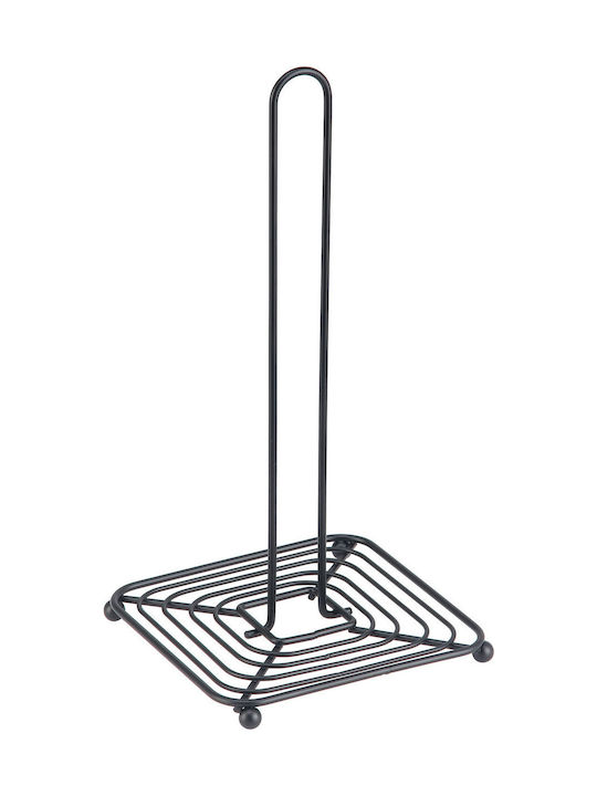 Paper Towel Holder Metal Black Metallic 30x15.5cm Black