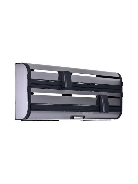 Leifheit Wall Mounted Metallic Roll Dispenser Parat Royal Silver 25793