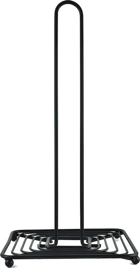 Bază Rulou Bucătărie Metal Negru Metalică 30x15.5cm Neagră
