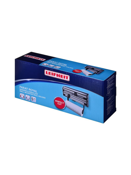 Leifheit Wall Mounted Metallic Roll Dispenser Parat Royal Silver 25793