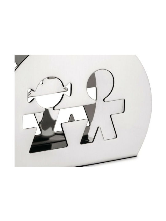 Alessi Girotondo Serviettenhalter Silber 11x11x8.5cm AKK51
