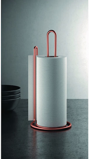 Metaltex Lava Therm My Roll Държач за хартиени кърпички Метална Розово злато 15x15x32см 363640