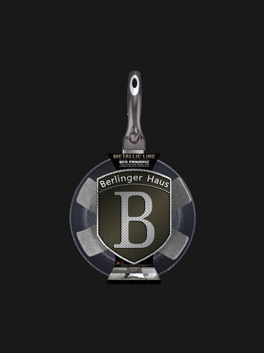 Berlinger Haus Metallic Line Τηγάνι από Αλουμίνιο με Επίστρωση από Πέτρα Carbon Collection 28cm