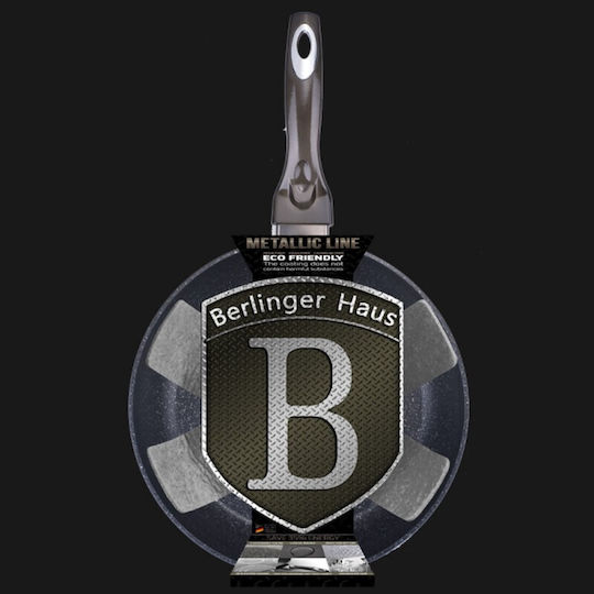 Berlinger Haus Metallic Line Тиган от Алуминий с Каменно Покритие Събиране на въглерод 28см