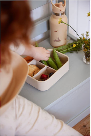 Green Кутия За Храна От Силикон Зелен С Прегради 700ml