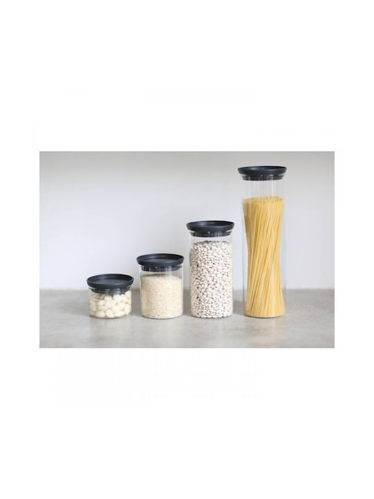 Brabantia Vase General Use with Lid Glass Gray 1900ml