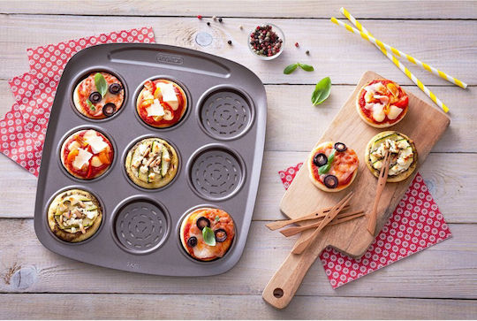 Pyrex Backform Törtchen/Muffins Aluminium 9 Plätze 16x16cm 1cm