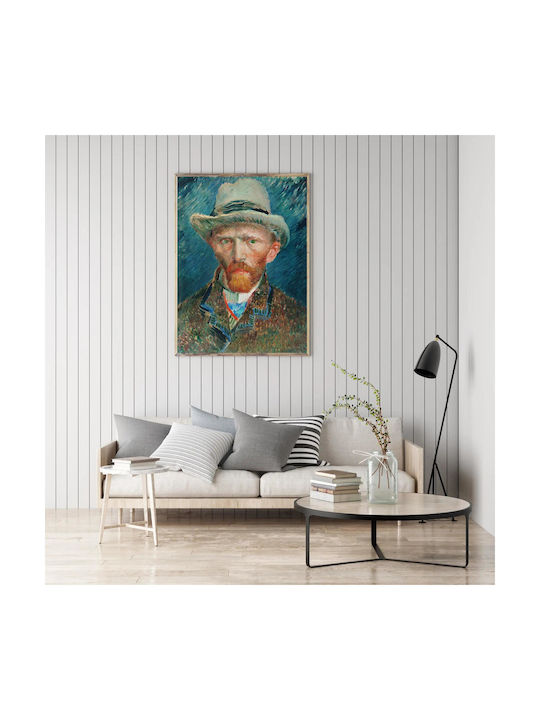 Self-portrait 1887 Painting Copy of Van Gogh on Canvas 40x65cm