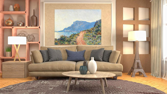 Near Monaco 1884 Картина Платнен 100x70см