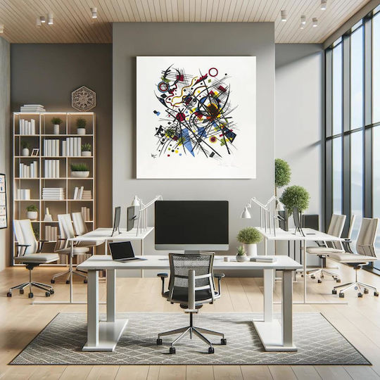 Lithographie Fur Die Painting on Canvas 100x100cm