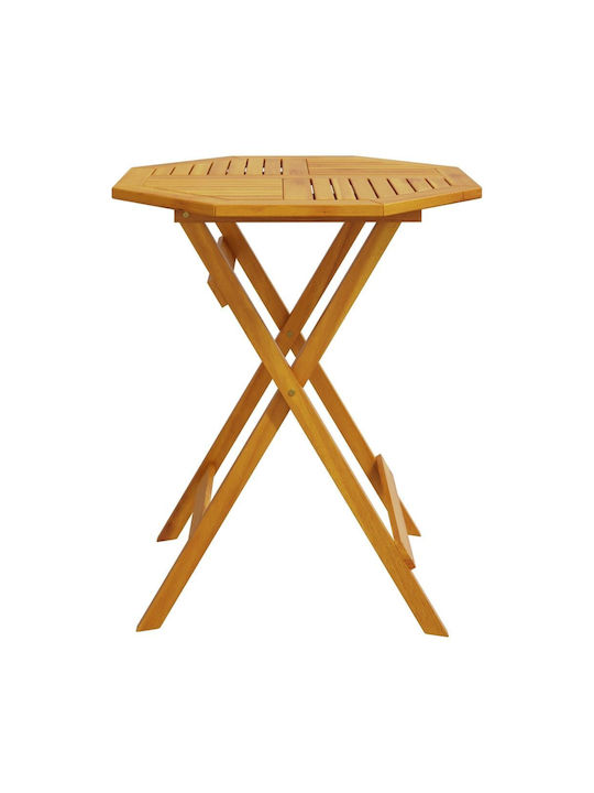 Table for Small Outdoor Spaces Made of Acacia Foldable Brown 70x70x75cm