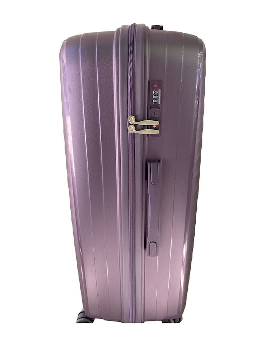 Ormi Großer Reisekoffer Hartschalen Purple mit 4 Räder Höhe 75cm ESH-1240