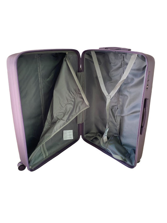 Ormi Großer Reisekoffer Hartschalen Purple mit 4 Räder Höhe 75cm ESH-1240