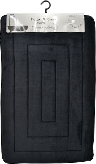Ankor Πατάκι Μπάνιου Memory Foam 835980 Μαύρο 50x80εκ. Ankor Πατάκι Μπάνιου Memory Foam 835980 Μαύρο 50x80εκ.