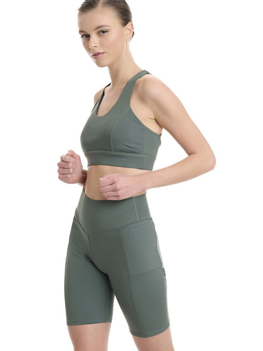 Training Women's Bike Leggings Firming Green